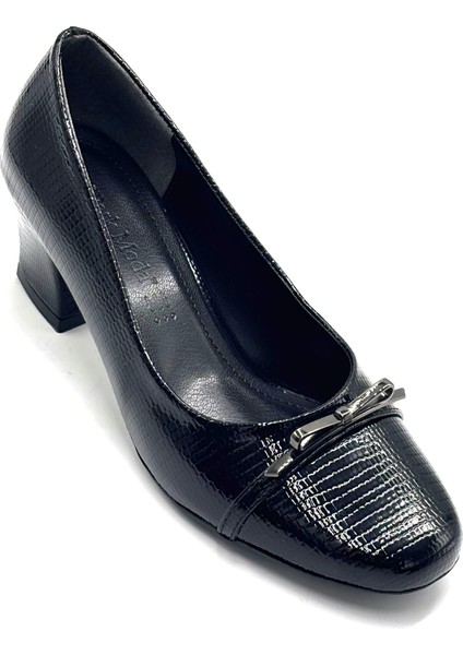 Piri Piri Kısa Topuklu Kadın Ayakkabı Siyah indirimleri