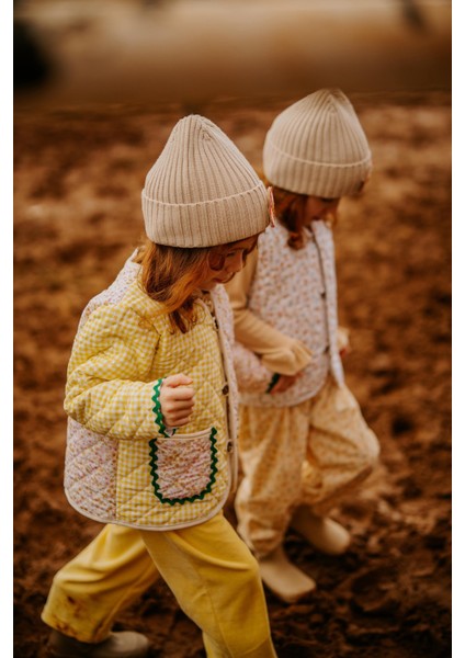 Flower Garden Peluş Detaylı Ceket