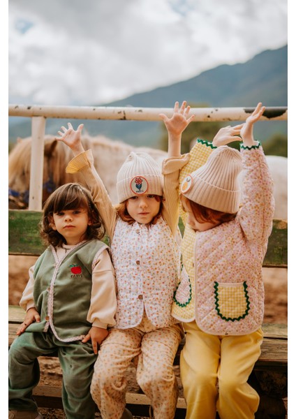 Flower Garden Peluş Detaylı Ceket