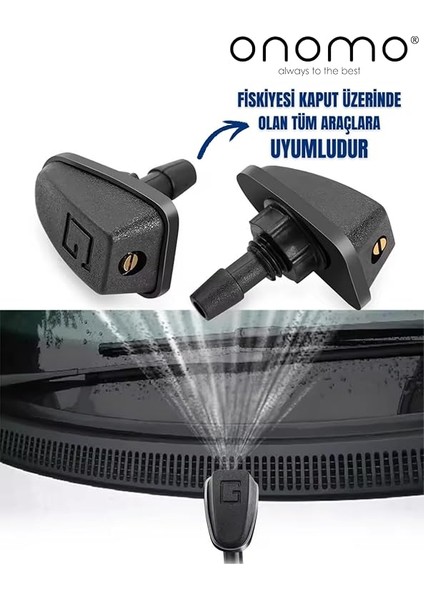 Universal Spreyleme Jet Püskürtme Silecek Fiskiye Seti Sağ ve Sol Takım fiyatları