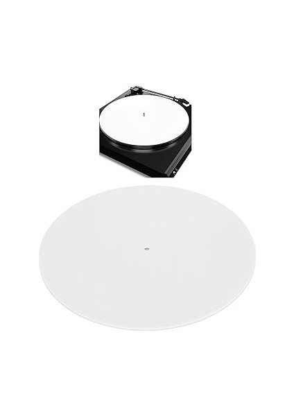 Pikap Matı, Akrilik Plak Tabağı Slipmatı, Statik Azaltma, Daha Net Ses Kalitesi, 12 Inç Plak Çalar Için Kaydırmalı Matlar, 33 1/3rpm 45RPM Kayıtlar Için (-2610240010212) fırsatları