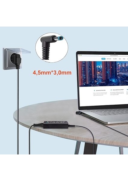 19.5V 2.31A 45W 4.5mm 3.0mm Laptop Şarj Adaptörü modelleri