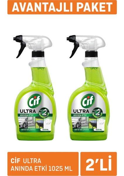 Ultra Anında Etki 2 x 1025 ml 2 Adet