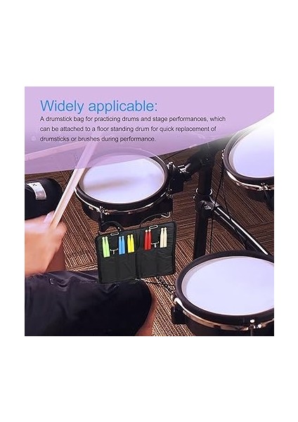 Çubuğu Çantası, 600D Oxford Kumaş Baget Depolama Çantası Taşınabilir Asılı Baget Tutucu Çanta Davulcular Için, Yeni Başlayanlar indirimleri