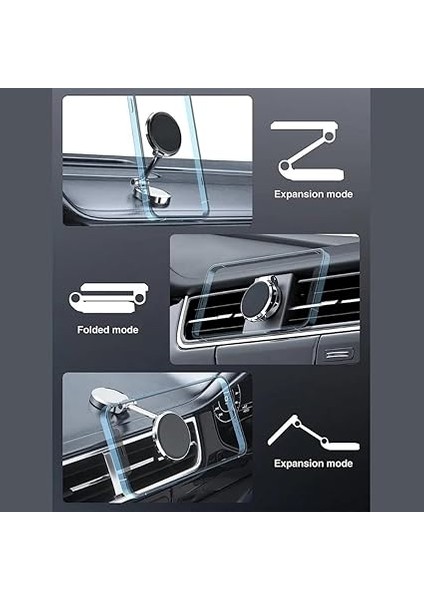 Içi Telefon Tutucu, Mıknatıslı Araç Telefon Tutucu, 360 Derece Dönebilen Esnek Yapı, Katlanabilir Güçlü Araba Telefon Tutucu, Ergonomik Tasarım (2x Manyetik Plaka) fırsatları