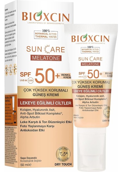 Sun Care Lekeye Eğilimli Ciltler Için Çok Yüksek Korumalı Renkli Güneş Kremi 50 Spf - Leke Tinted 50 ml