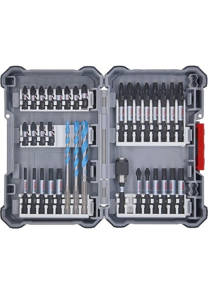 Professional 35 Adet Multiconstruction Matkap Ucu ve Darbe Kontrollü Tornavida Ucu Seti