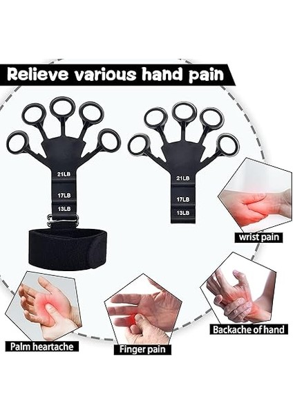 3 Direnç Seviyeli Parmak Güçlendirici El Yayı, Parmak ve El Egzersiz Aleti modelleri