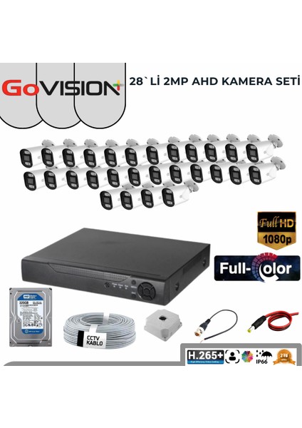 28`li 2mp 3.6 Lensli Ahd Kamera Seti