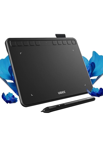 Grafik Çizim Tableti, S640 Dijital Çizim Pedi, 10 Kısayol Tuşlu, 6,34X4 Inç Kalem Tablet, 8192 Seviyeli Pilsiz Stylus Desteği Android/windows/mac Os/chrome Os/linux