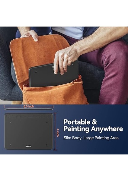 Grafik Çizim Tableti, S640 Dijital Çizim Pedi, 10 Kısayol Tuşlu, 6,34X4 Inç Kalem Tablet, 8192 Seviyeli Pilsiz Stylus Desteği Android/windows/mac Os/chrome Os/linux fırsatları