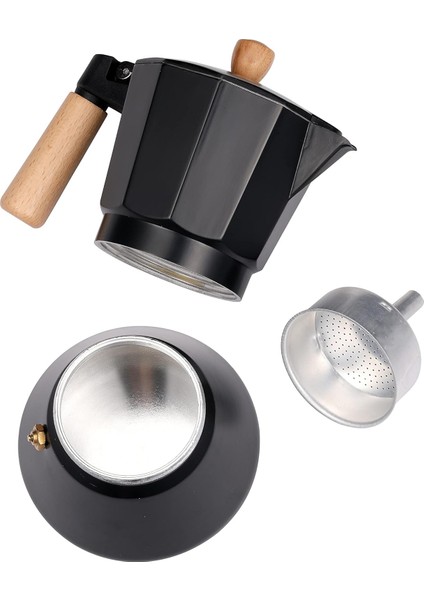 Taşev Moka Pot 3 Fincan Siyah modelleri