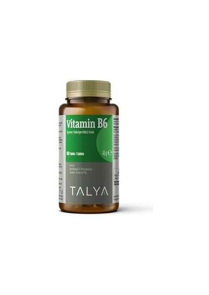 Talya Vitamin B6 Içeren Takviye Edici Gıda, 60 Tablet fiyatları