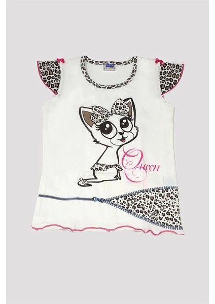 Kız Çocuk Leopar Desenli Pijama Takımı 6529 fiyatları
