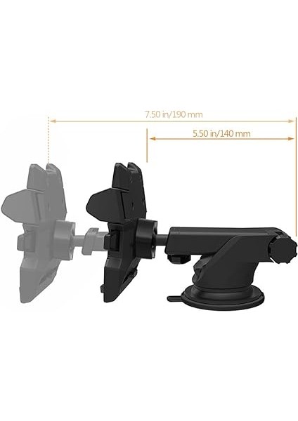 Vantuzlu Torpido Üstü Teleskobik Araç Telefon Tutucu indirimleri