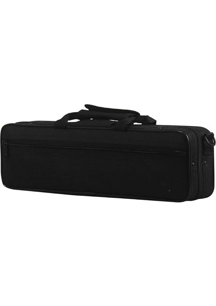 16 Delikli C Flüt Kılıfı Gig Bag Sırt Çantası Kutusu SU-600D Köpük Pamuklu Dolgu Ayarlanabilir Tek Omuz Askısı