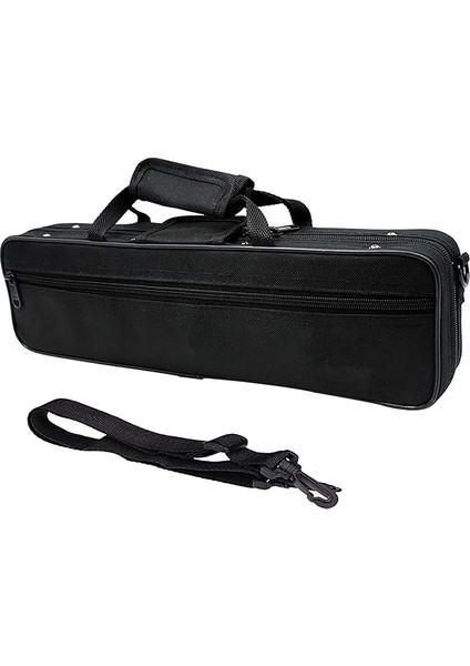 16 Delikli C Flüt Kılıfı Gig Bag Sırt Çantası Kutusu SU-600D Köpük Pamuklu Dolgu Ayarlanabilir Tek Omuz Askısı indirimleri