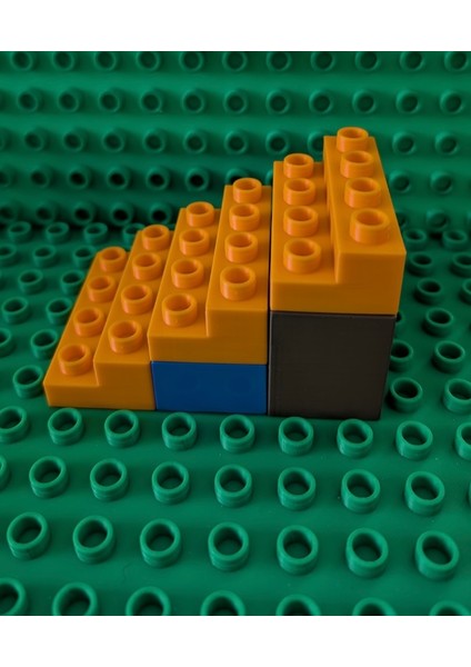 Yapı Blok Uyumlu Merdiven 3lü | 3D Yazıcı Üretimi | Merdiven