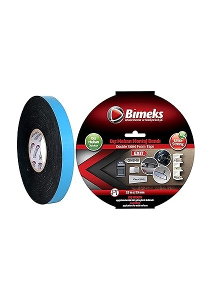 Çift Taraflı Köpük Montaj Bandı - 25MMX25M