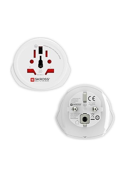 Swıss Seyahat ADAPTÖRÜ,1.500.211-E,WORLD To Europe,beyaz fiyatları