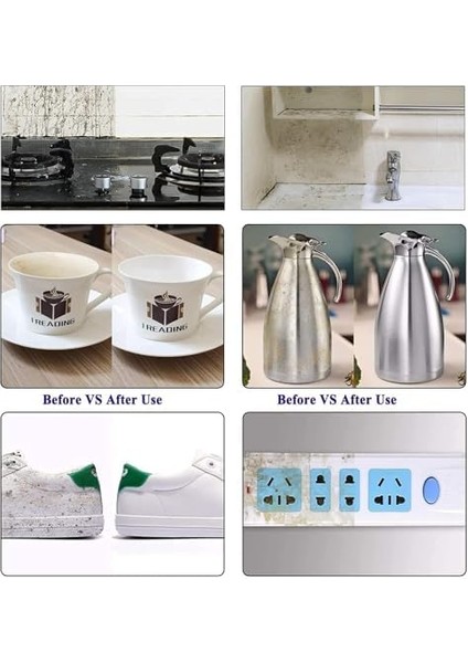 Aputue Bulaşık Süngerleri, 10 Adet Çok Fonksiyonlu Melamin Sünger Köpük, Mutfak, Bulaşık, Tuvalet, Lavabo, Ayakkabı, Duvar Için Çizilmeyen Temizlik Sünger Pedleri