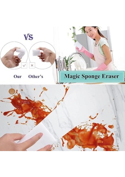 Aputue Bulaşık Süngerleri, 10 Adet Çok Fonksiyonlu Melamin Sünger Köpük, Mutfak, Bulaşık, Tuvalet, Lavabo, Ayakkabı, Duvar Için Çizilmeyen Temizlik Sünger Pedleri fiyatları