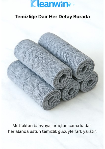 Gridpro 3’lü Mikrofiber Mutfak Bezi 40X40 cm – Çok Amaçlı Iz Bırakmayan Temizlik Bezi indirimleri