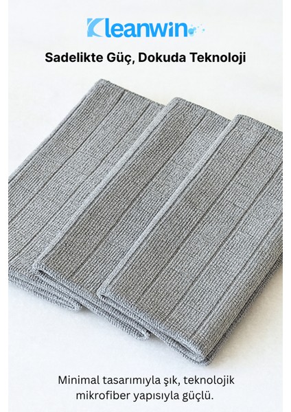 Gridpro 3’lü Mikrofiber Mutfak Bezi 40X40 cm – Çok Amaçlı Iz Bırakmayan Temizlik Bezi