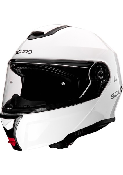 U1 Modüler Çene Açılır Güneş Vizörlü Motosiklet Kaskı Ece 22.06 Sertifikalı Beyaz indirimleri