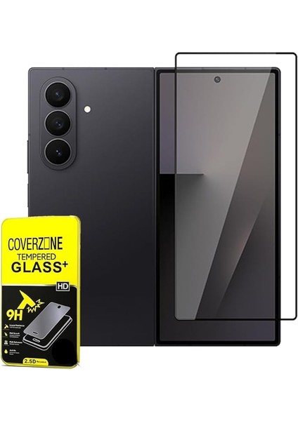 Samsung Galaxy Z Fold 7 ile Uyumlu Nano Cam Ekran Koruyucu Tam Kaplama Kenarları Kırılmaya Dayanıklı Cam Ekran Koruyucu