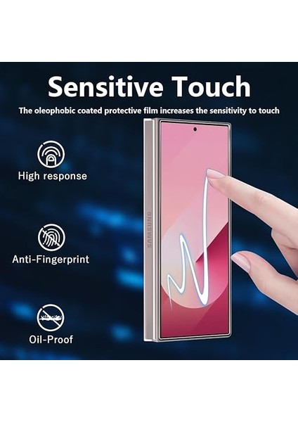 Samsung Galaxy Z Fold 7 ile Uyumlu Nano Cam Ekran Koruyucu Tam Kaplama Kenarları Kırılmaya Dayanıklı Cam Ekran Koruyucu indirimleri