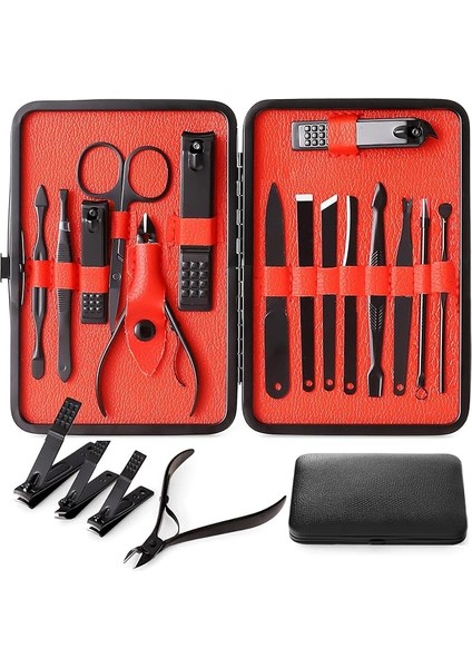 Manikür ve Pedikür Seti (Kırmızı)