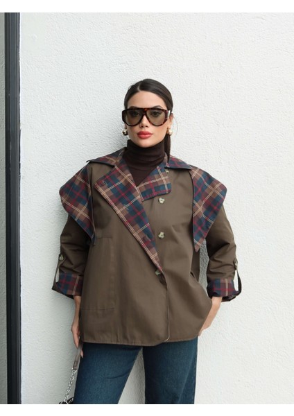 Çift Taraflı Pelerin Detay Trench fırsatları