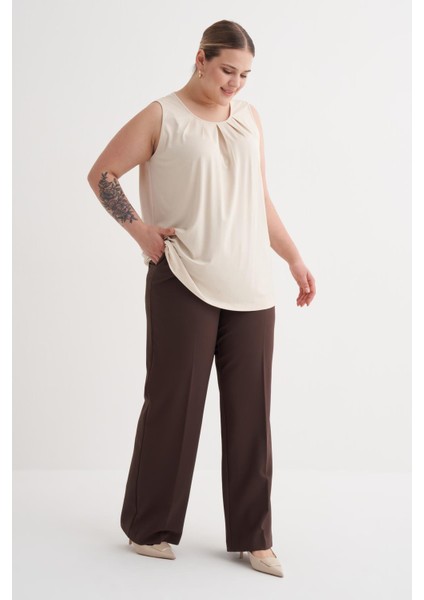 Pile Detaylı Örme Bluz modelleri