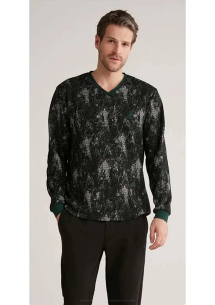 Mdb Nautıca M627 Erkek Uzun Kollu V Yaka Pijama Takımı fiyatları