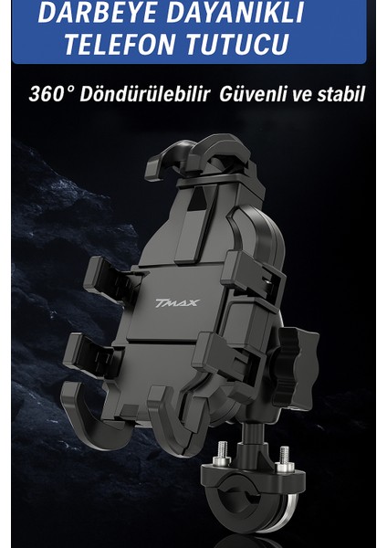 Titreşim Önleyici Gidon Telefon Tutucu Dayanıklı Abs Paslanmaz Çelik Yapı 4.7-6.9" Uyumlu fırsatları