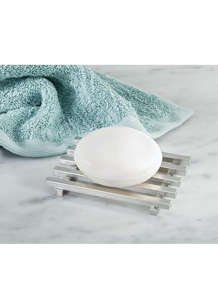 Kyoto Sabunluk, Paslanmaz Çelik, Izgara Tasarımlı Sabunluk, Mat Gümüş Renkli modelleri