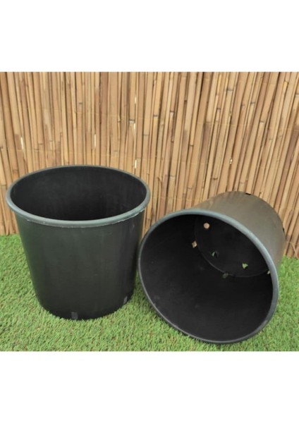 Üretim Saksısı 1 Adet 18,5 Lt 30X30 cm Plastik Saksı Siyah Üretim Saksı Bitki Saksısı fiyatları