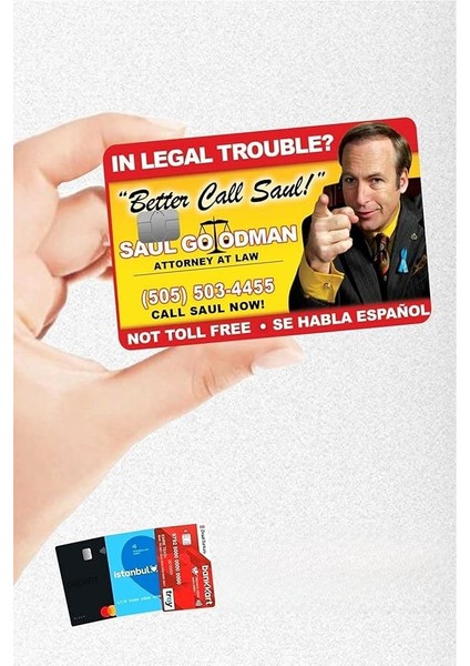 Major Selection Better Call Saul Kartvizit Kredi Kartı & Akbil Sticker Kaplama