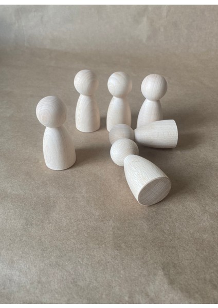 6'lı Ahşap Peg Bebek Seti fırsatları