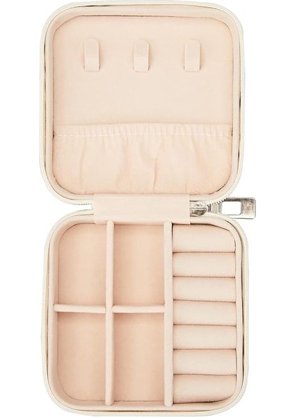 Küçük Takı Kutusu, Küçük Seyahat Takı Kutusu, Mini Takı Seyahat Çantası, Seyahat Için Taşınabilir Mini Takı Kutusu, Küpeler, Yüzükler, Bileklikler ve Kolyeler Için Mini Düzenleyici (Beyaz) modelleri