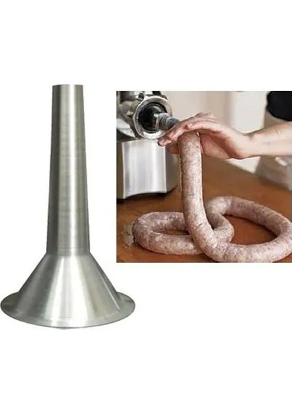 Tuğra Paslanmaz (Alüminyum) Sucuk Hunisi No: 22 - Lezzetli ve Hijyenik Sucuklarınız Için - Lisinya