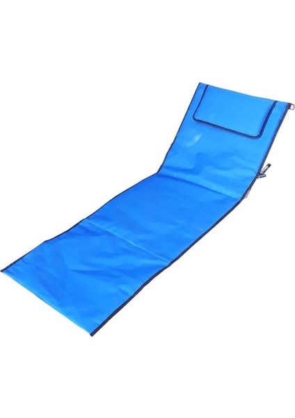 Pratik Şezlong Katlanır Kademeli Askılı Minderli Çantalı Taşınabilir Sezlong Çim Plaj Doğa Piknik