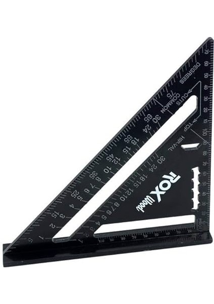 Wood Alimimyum Üçgen Gönye 175MM modelleri