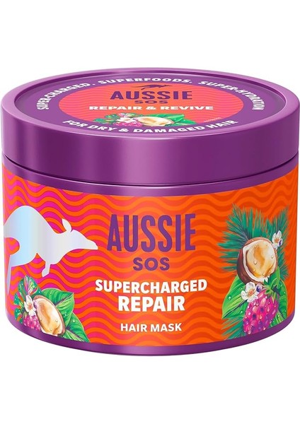 Sos 1 Dakikada Kuru ve Yıpranmış Saçları Kurtaran Saç Maskesi 500ML