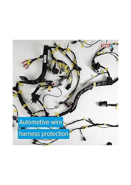 51608, 15 M x 19 mm Yapışkan Kablolama Tezgahı Bez Bant Orijinal Isoband 5 Parça Paket modelleri