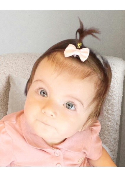 Mini Fiyonk Saçsız Bebek Tokası 3cmseyrek Saçlı Bebeklere Özel Toka