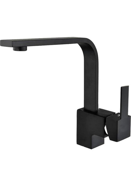 Siyah Mix Lavabo Batarya Sıcak Soğuk Girişli