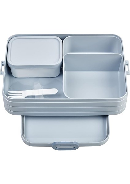 - Yemek Kutusu Take A Break Large – Bölmeli Beslenme Kutusu – 8 Tereyağı Ekmeği Için Uygundur – Yemek Hazırlama Için Ideal – 1500 ml – Nordic Blue