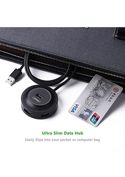 USB 2.0 4 Portlu Hub Çoklayıcı, Siyah modelleri